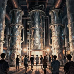 boiler room, rave party, by yoshitaka amano