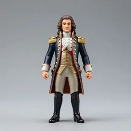plastic action figure of king george iii, wide shot, studio lighting, high resolution product photography