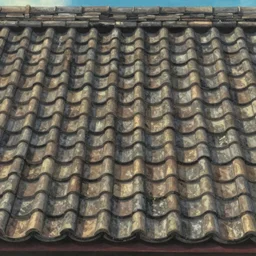 roof tile texture by studio ghibli