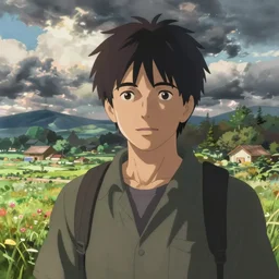 a villager, looking front, trending on pixiv, painted by greg rutkowski makoto shinkai takashi takeuchi studio ghibli, akihiko yoshida