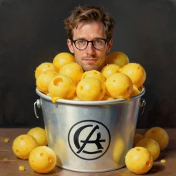 brian stelter as a bucket of cheeseballs, digital painting, extremely detailed, 4 k, intricate, brush strokes, mark arian, artgerm, bastien lecouffe - deharme