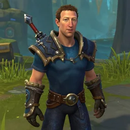 Screenshot of Mark Zuckerberg in World of Warcraft
