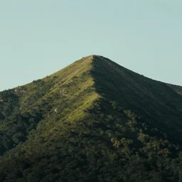 a lonely mountain, saturated, digtal art