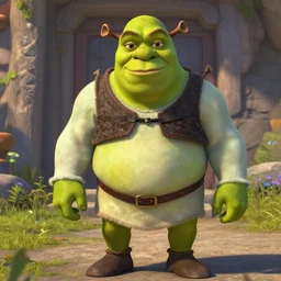 shrek with abs
