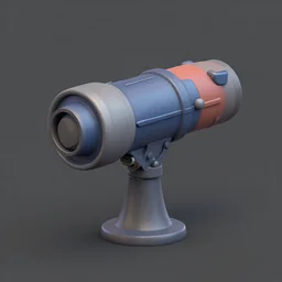 3d model of Portal Gun