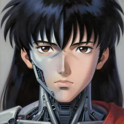 prompt : half human half cyborg portrait soft light painted by james jean and katsuhiro otomo and erik jones, inspired by akira anime, smooth face feature, intricate oil painting, high detail illustration, sharp high detail, manga and anime 1 9 9 9