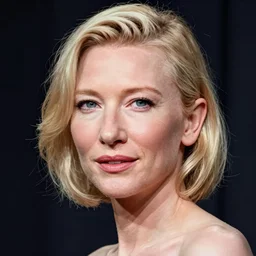 pop art portrait of cate blanchett