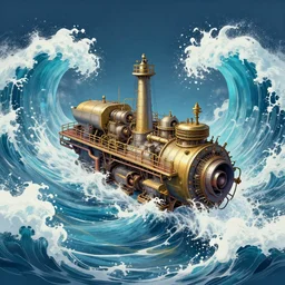 an engine that runs off of waves of some mystical force