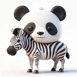 an animal having a panda head with the body of a zebra, national geographic winning contest photo