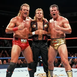 Jay and Silent Bob Vs The Road Warriors Vs NWA for the WCW world tag team titles at Bash at the Beach 1989