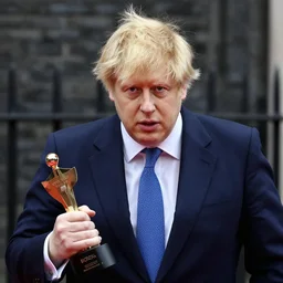photo of boris johnson stuck, award - winning