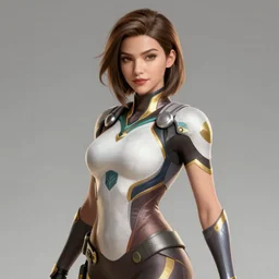 portrait new female protagonist in overwatch, prepare for battle, highly detailed, beautiful, graceful, elegant, sensual, highly detailed, digital painting, artstation, concept art, sharp focus, golden ratio, smooth, octane render, sharp focus, artstation,, by artgerm, mucha, alex flores,, jordan grimmer, beeple