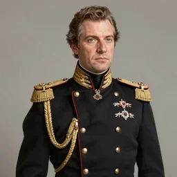 man wearing a 19th century admirals uniform, intricate, elegant, highly detailed, digital painting, artstation, concept art, matte, sharp focus, illustration