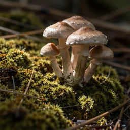 mold and mushrooms with macro photography, magnification