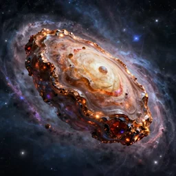 a giant galactic onyx flying through in a nebula by WLOP and tony sart, fantasy art, 4k, HDR, photorealistic, 8k, trending on artstation