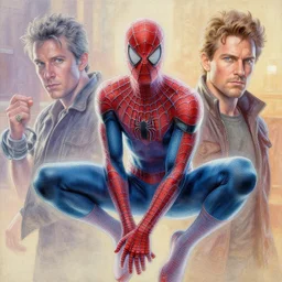 a highly detailed translucent! painting of peter parker, by james gurney, greg rutkowski, by craig mullins