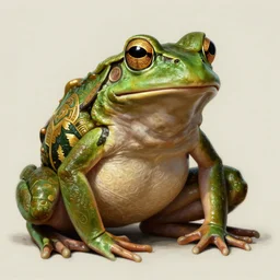 painted portrait of ruggedly handsome manfrog, by greg rutkowski craig mullins artgerm, greek motifs, fantasy, intricate, elegant, detailed, digital painting, concept art, artstation, sharp focus, illustration