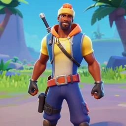 screenshot from fortnite dwanye the rock johnson as a fortnite character