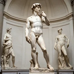 the statues of david by michelangelo