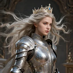 rhythm of the wind, beauty, lineage revolution 2. armor, delicate crown, detailed hair, intricate environment, fantasy art by ilya kuvshinov, peter mohrbacher, greg rutkowski, ross tran, craig mullins, thomas kinkade. unreal engine 5 highly rendered, blender, octane, ray tracing. sharp focus, post processing