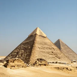 pyramids floating in the sky