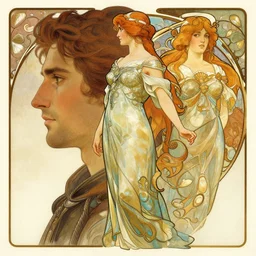 side profile portrait by christophe vacher and alphonse mucha, of imogen poots as paladin, 5 4 k rtx hdr volume light concept studio matte painting digital illustration fanart artstation by rob rey, artgerm, thomas blackshear, magali villeneuve, jeremy lipkin, eve ventrue, lawren harris