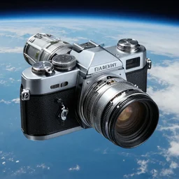 spaceship based on photographic camera
