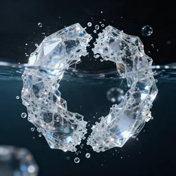 islife tearing submerged transparent crystallidigitalart