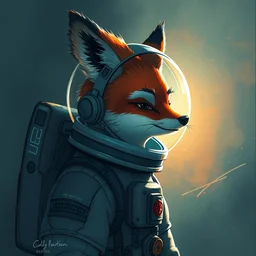 beautiful astronaut fox by disney concept artists, backlit, moody, intense, intricate, indie studio, fantasy, moody, rim lighting, godly light, vibrant pastel colors, emotional, sketch, fantastical, whimsical, noise, dappled light, stippling