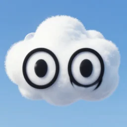 2 d video game scope in the shape of a cloud