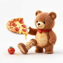 cheesy pizza bear covered in pepperoni and dripping with cheese helping D.B. Cooper set his broken leg after he parachuted down into a Washington area forest
