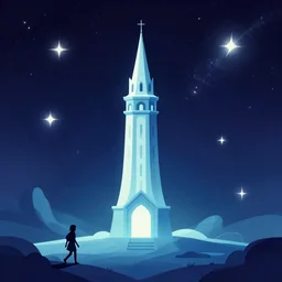 the tower at the center of the universe. the walker roams the lands of dreams nearby, centered median photoshop filter cutout vector behance artgem hd jesper ejsing!