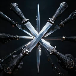 they stab it with their steely knives,, symmetric, intricate, dynamics lighting, cinematic,