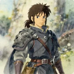 A watercolor portrait of a character from Dark Souls, 4k, in the style of Studio Ghibli, trending on artstation, tasteful, bokeh, hyperrealistic, highly detailed, good proportions
