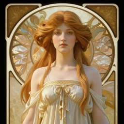 portrait of a goddess, garce, deco art, unreal engine, elgent, fantasy, rimming light, medium shot, artgerm lau ， greg rutkowski, alphonse mucha
