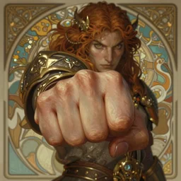 knock out punch, deep focus, d & d, fantasy, intricate, elegant, highly detailed, digital painting, artstation, concept art, matte, sharp focus, illustration, hearthstone, art by artgerm and greg rutkowski and alphonse mucha