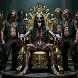 movie still of whip machine on brass throne tongue awfuls by virgil finlay, alberto bontempi, shigeru komatsuzaki, wayne d barlowe, alex ross, simon bisley & boris vallejo, enric torres, hyper realism, cinematical, narrative light, muted colors, epic, hyper detailed, awe inspiring, award winning horror, narrative lighting, hyper realism