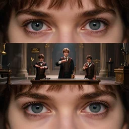 highly detailed, high quality 7 0 0 mm frame from a 2 0 1 9 sci fi color movie, set in 1 8 7 0 in an alternate universe, mid distant shot of three students practicing magic, at the'school of science and magic ', 1 8 7 0 s era clothing, good lighting, in focus, detailed eyes, live action, award winning lighting, award winning photography