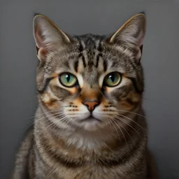 a portrait of a creepy cat in the style of John Kenn Mortensen, realistic painting, high definition, digital art, matte painting, very detailed, realistic