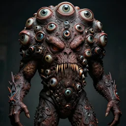 !!! rupert murdoch!!! as a monster with!! many eyes!!, photorealistic, cinematic lighting, highly detailed, very intricate, by guillermo del toro and hr giger