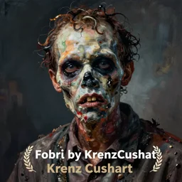Portrait of a zombie by Krenz Cushart