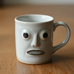 a mug of an ugly mug on a mug