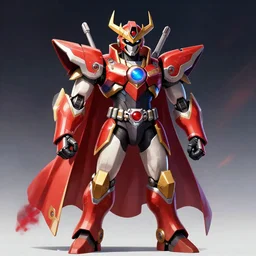 king mondo of the machine empire, power rangers zeo, digital illustration