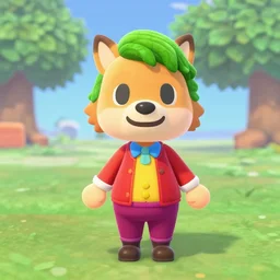 Joker as Animal Crossing: New Horizons character,artstation,hyper detalied,