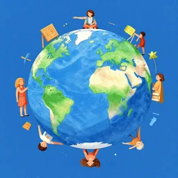 the Earth designed by the first humans to exist