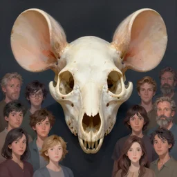 close - up portrait, funny mouse skull, pastel colours, unreal engine render, matte painting concept art, fanart artstation, by jesper ejsing and greg rutkowski and james gilleard and kaethe butcher and atey ghailan and rhads and lois van baarle and makoto shinkai and ilya kuvshinov