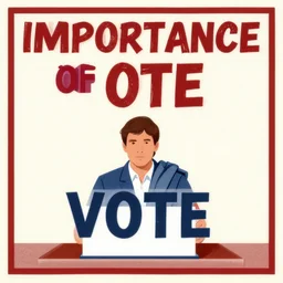a propaganda poster about the importance of voting