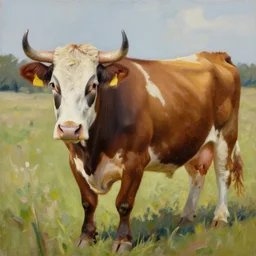 a beautiful painting cattle, by picasso painting, hyperfine artstation, realistic oil painting