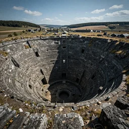 dwarven mine, huge, epic, landscape