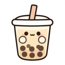 ! dream cute bubble tea icon, kawaii